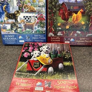 Sunsout 500 Piece Jigsaw Puzzle Set